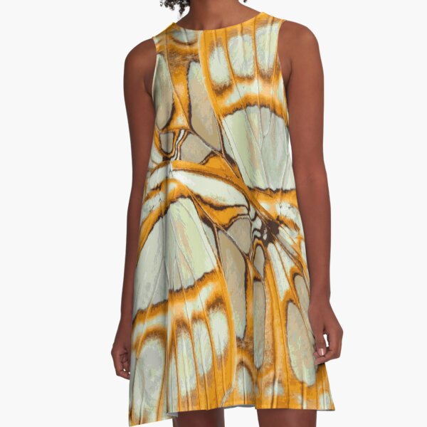 GOLDEN ORANGE – Wing Series A-Line Dress