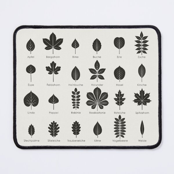 Item preview, Native Tree Leaves or Leaf Shapes Chart / Infographic (German) designed and sold by Iris Luckhaus.