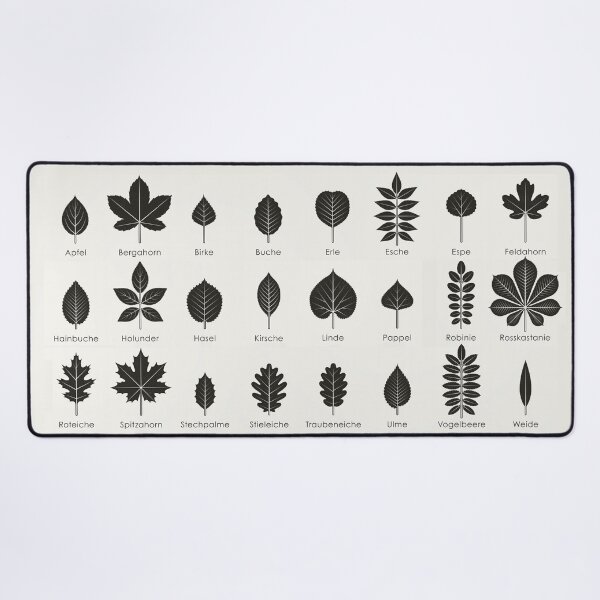 Item preview, Native Tree Leaves or Leaf Shapes Chart / Infographic (German) designed and sold by Iris Luckhaus.