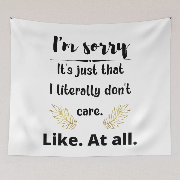 Item preview, I'm sorry. It's just that I literally don't care. designed and sold by MerWishes.