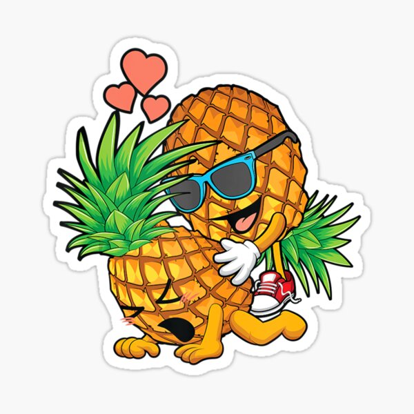Down Pineapple Stickers for Sale Redbubble pic picture