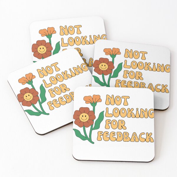 Item preview, Not Looking For Feedback - Retro Flower Smile Design designed and sold by It Me Designs.