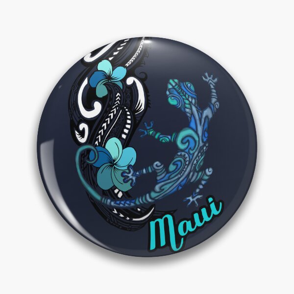 Item preview, Tiare Tribal Maui Floral And PAINTED Gecko 3409 designed and sold by sunnthreads.