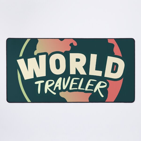 Item preview, World Traveler || Minimalist Planet Earth || Colorful World Map designed and sold by MadSwellDesigns.