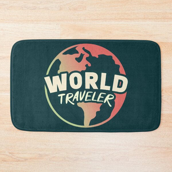 Item preview, World Traveler || Minimalist Planet Earth || Colorful World Map designed and sold by MadSwellDesigns.