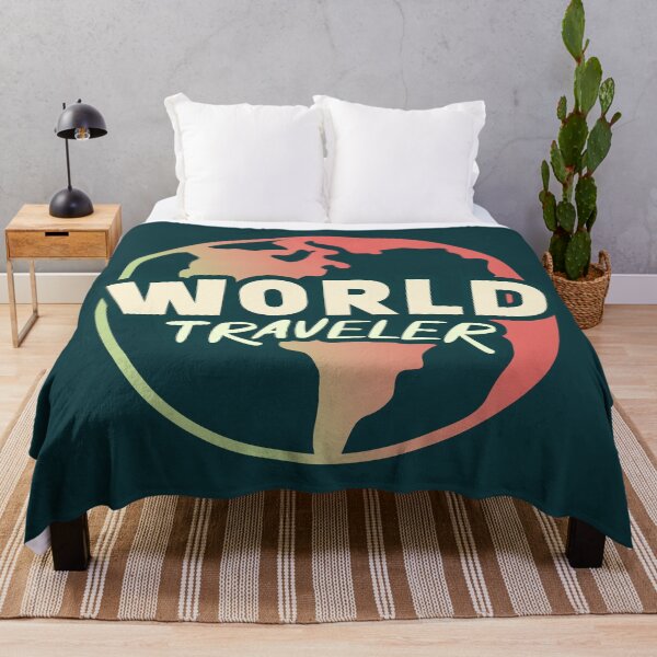 Item preview, World Traveler || Minimalist Planet Earth || Colorful World Map designed and sold by MadSwellDesigns.