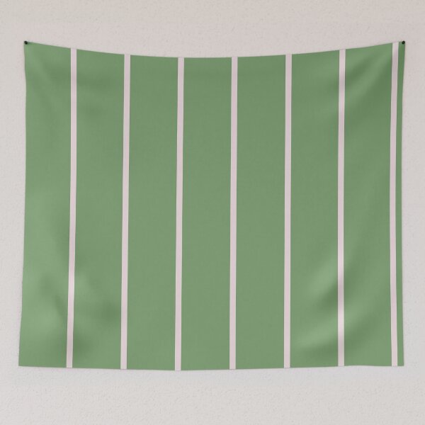 Item preview, Oxley Green And White Vertical Striped designed and sold by risingrocket.