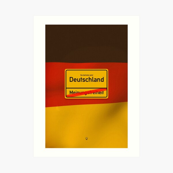Deutschland - Meinungsfreiheit Kunstdruck
