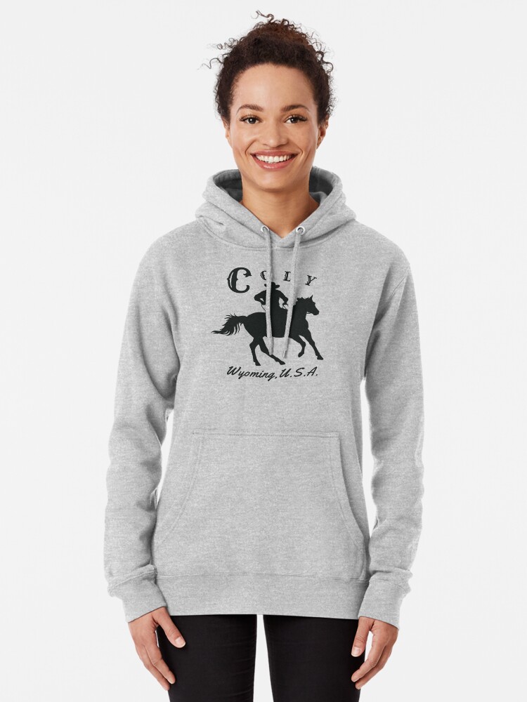 Wyoming Cowboys Women's Drop Shoulder Pullover - Charcoal/White