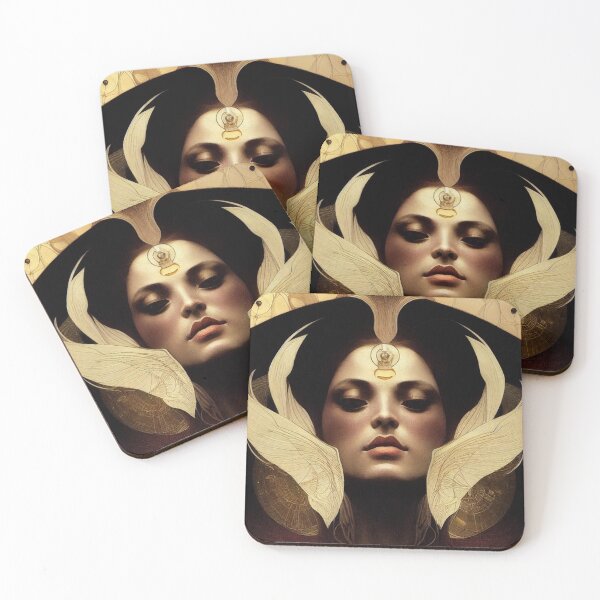 Item preview, Art Nouveau - Art Deco - Retro Sci Fi - Portrait designed and sold by Mental Synthetics.