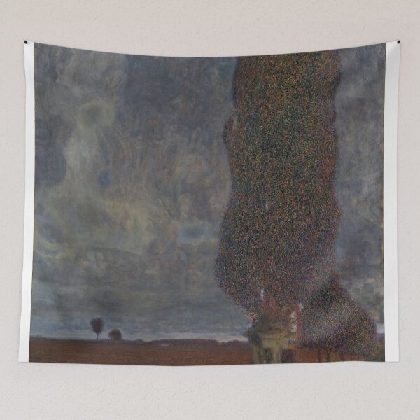 Item preview, Gustav Klimt Austrian painter  Approaching Thunderstorm (The Large Poplar II)  designed and sold by TeeARTHY.