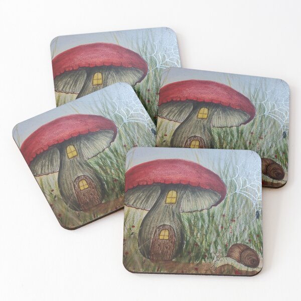 Item preview, Mushroom house with snail  designed and sold by LauraAnnSeel.