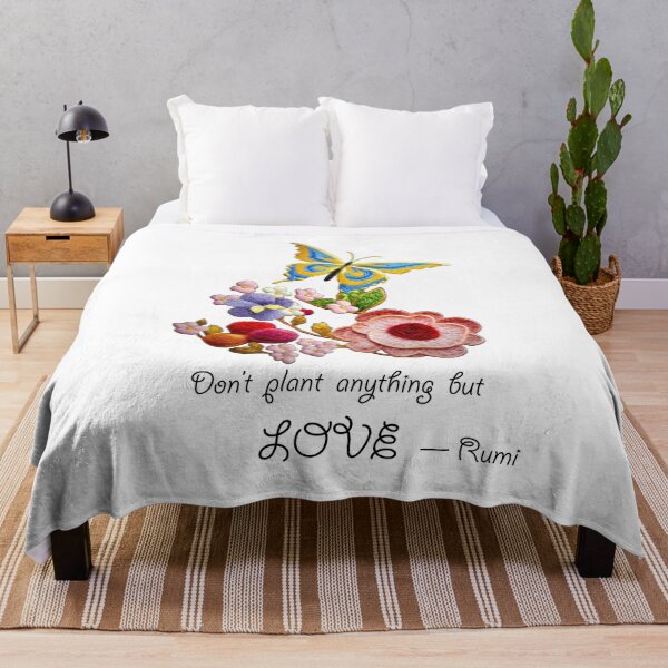 Item preview, Don't Plant Anything but Love Quote designed and sold by Rocky Mountain Artistry.
