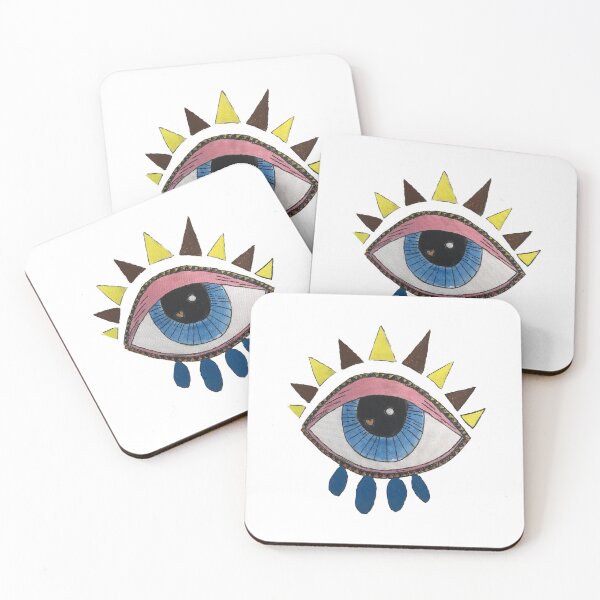 Item preview, Evil eye with colorful paint  designed and sold by Raida Art and Mosaic Gallery .