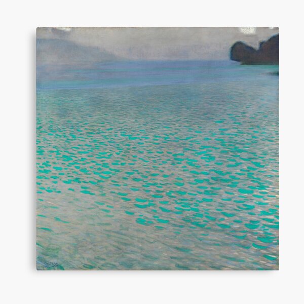 Aperçu de l'œuvre Gustav Klimt peintre autrichien Attersee (1900) créée et vendue par TeeARTHY.