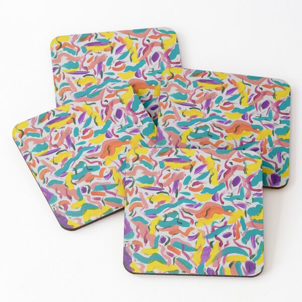 Item preview, Rainbow Party Abstract Print designed and sold by DanielleGensler.