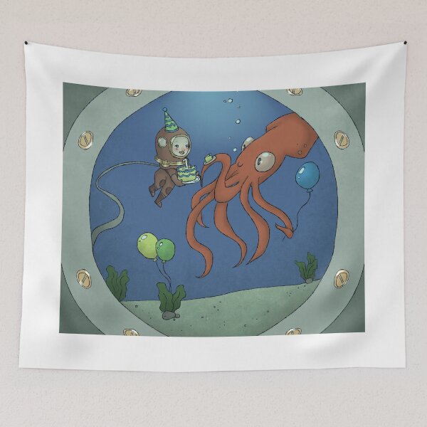 Item preview, Cal's Underwater Birthday Party designed and sold by porcupineslug.