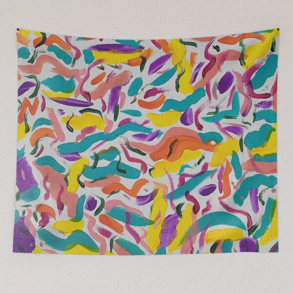 Item preview, Rainbow Party Abstract Print designed and sold by DanielleGensler.