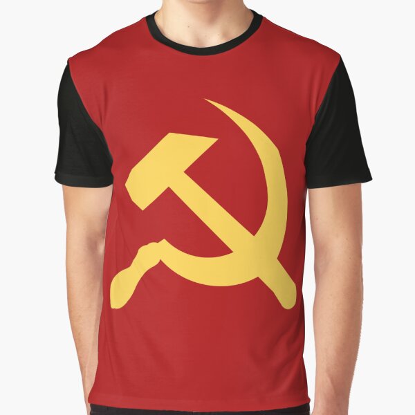 Vista previa del artículo con la obra «Comunismo - Vuelta a lo básico», diseñado y vendido por Palestinian Commie.