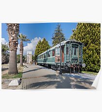 Old Train Wagon Poster