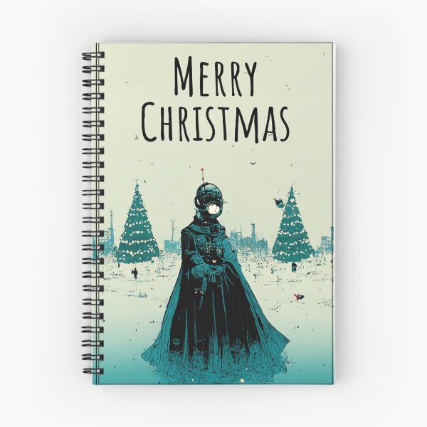 Item preview, Cyberpunk Dark Dystopian Christmas Greeting designed and sold by JinxedMonster.