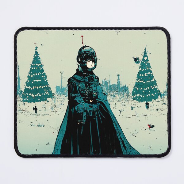 Item preview, Cyberpunk Dark Dystopian Christmas Greeting designed and sold by JinxedMonster.