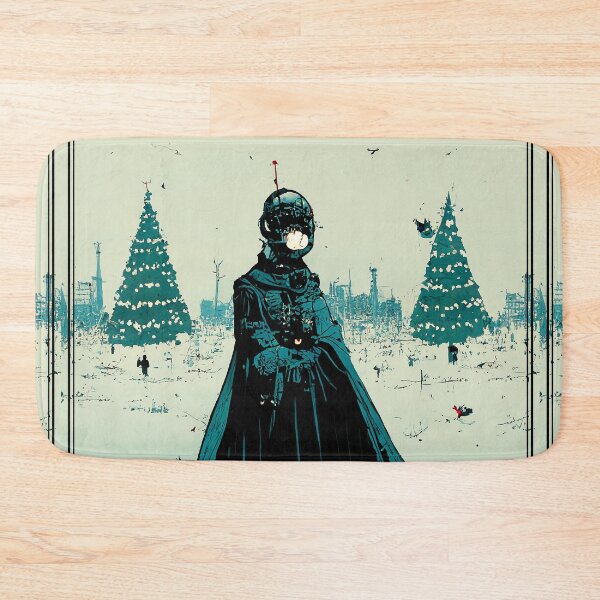 Item preview, Cyberpunk Dark Dystopian Christmas Greeting designed and sold by JinxedMonster.