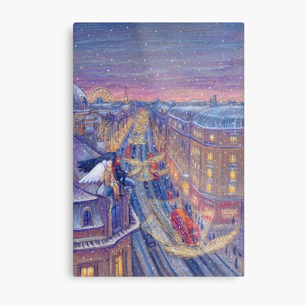 Item preview, London Winter: Angels on a rooftop designed and sold by illustore.