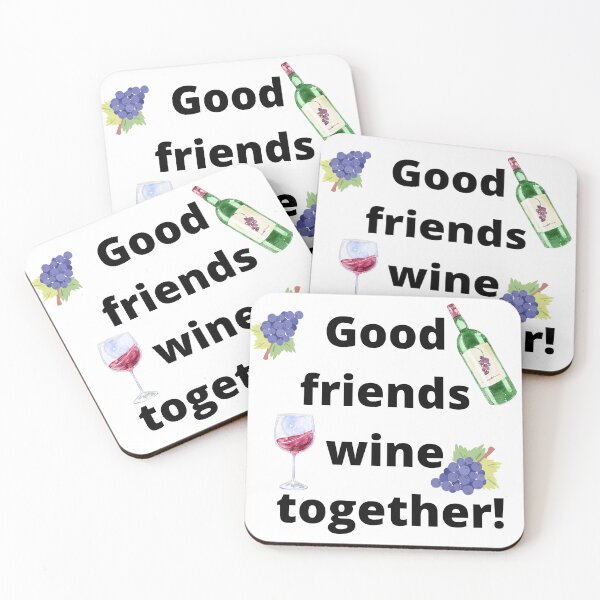 Item preview, Good friends wine together! designed and sold by artbyrosse.
