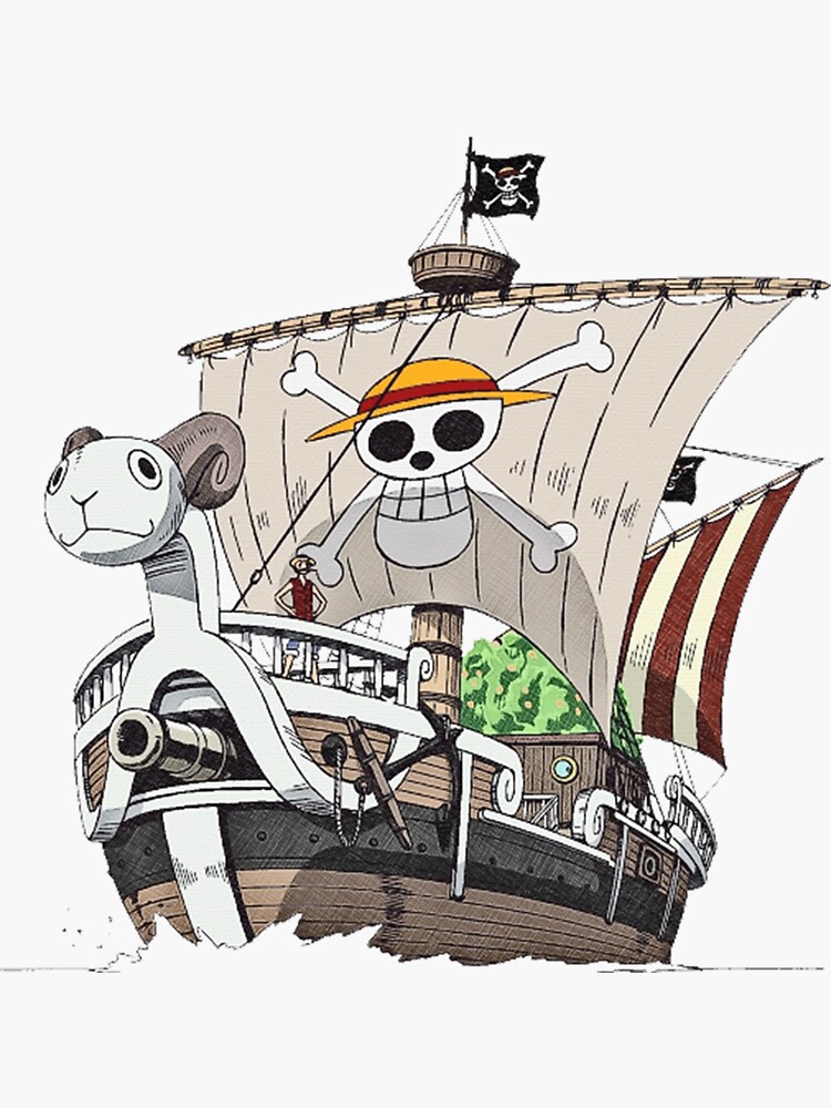 Going Merry and Thousand Sunny   One piece cartoon, One piece fanart,  Manga anime one piece