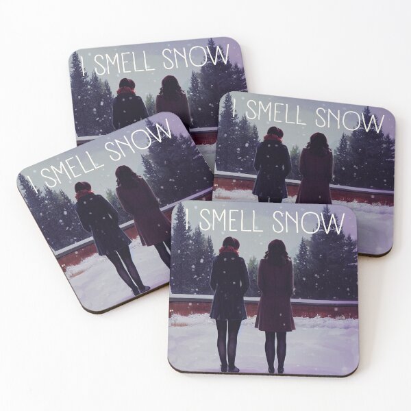 Item preview, Huelo nieve - Las chicas mirando la nieve en invierno - Navidad designed and sold by Fenay Designs.