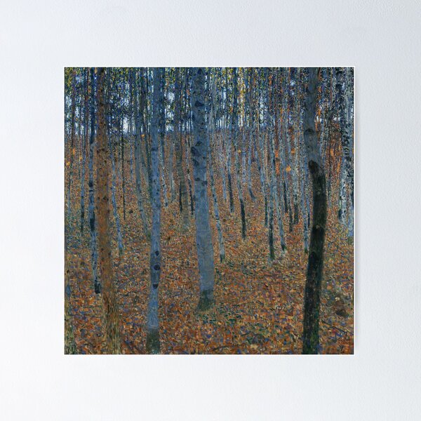 Aperçu de l'œuvre Gustav Klimt peintre autrichien Beech Grove I créée et vendue par TeeARTHY.