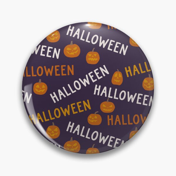 Item preview, Spooky halloween pumpkins on dark blue background designed and sold by RevolutionizZed.