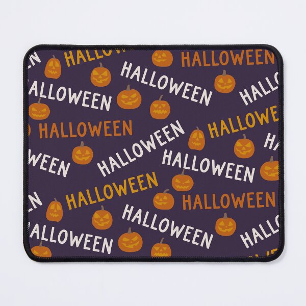 Item preview, Spooky halloween pumpkins on dark blue background designed and sold by RevolutionizZed.
