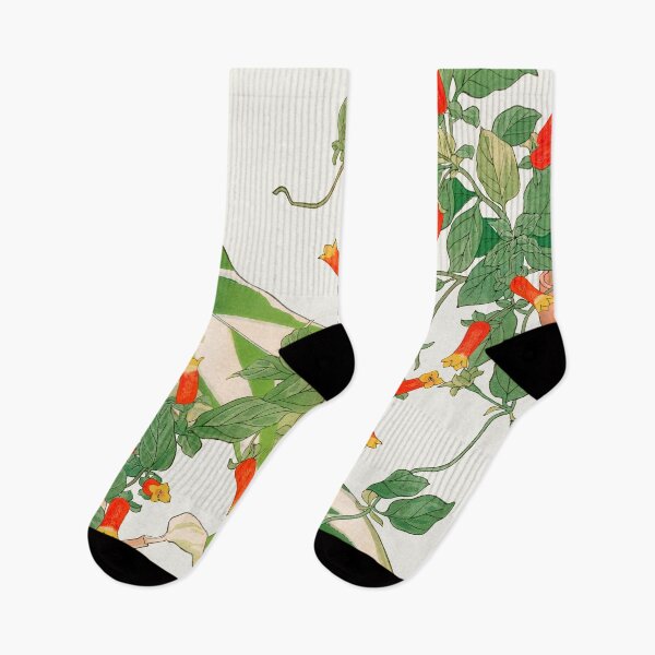 Item preview, Vintage Japanese Maranta and Manettia Floral Print  designed and sold by Old Soul Vintage .