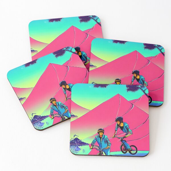 Item preview, surreal pyramids, Japanese art inspired rad BMX dudes vaporwave aesthetic  designed and sold by Scoopivich.