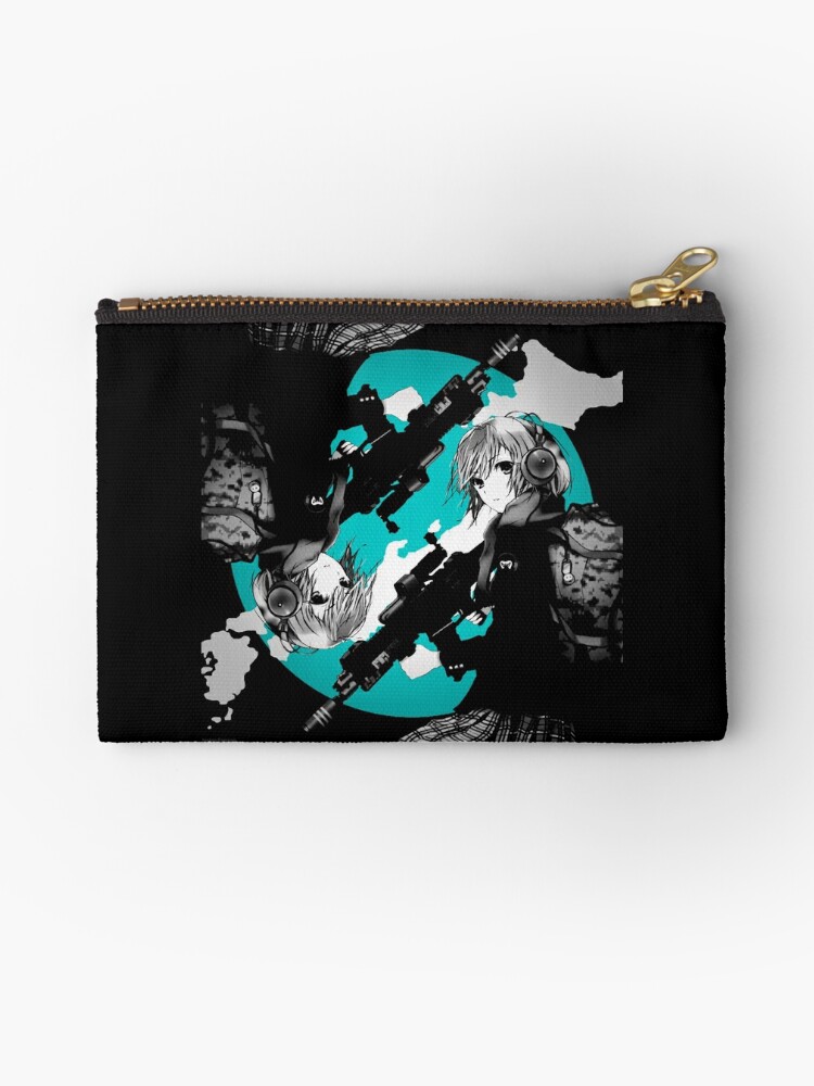 Aesthetic Anime Girl With Gun Zipper Pouch By Justensamson Redbubble