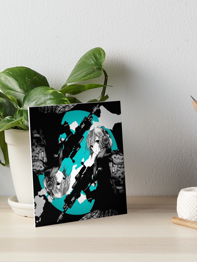 Aesthetic Anime Girl With Gun Art Board Print By Justensamson Redbubble