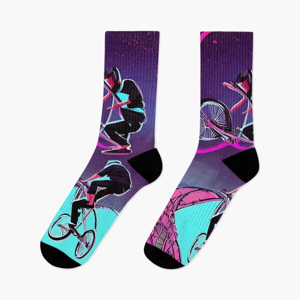 Item preview, night ride BMX vaporwave aesthetic glitch surrealism Japanese art inspired designed and sold by Scoopivich.