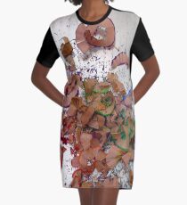 Pencil Shavings Graphic T-Shirt Dress
