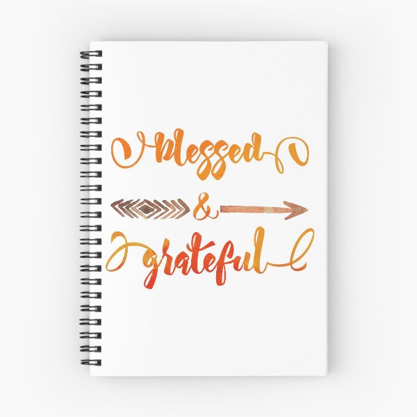 Item preview, blessed and grateful typography thanksgiving designed and sold by MGdezigns.