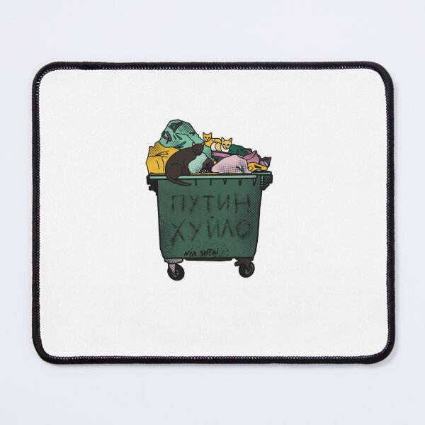 Item preview, Garbage bin, street cats  cats and any Putin graffiti   designed and sold by Nia-Shtay-1999.