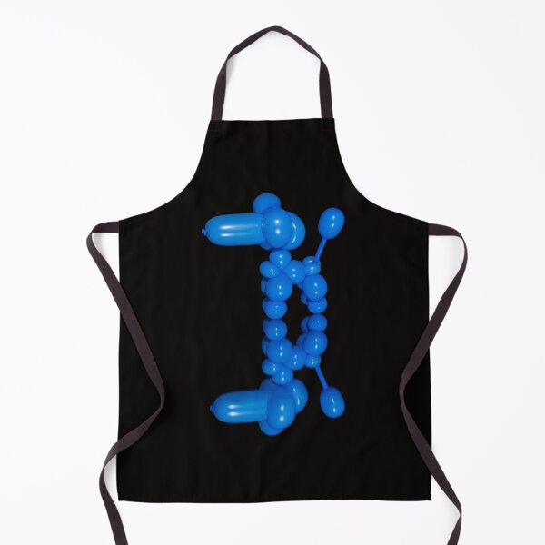 Item preview, Blue balloon dog poodle on black mirror designed and sold by Stretch Clendennen.