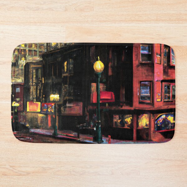Item preview, Retro San Francisco City at Night, Film Noir Vintage Art designed and sold by Itaya Art.