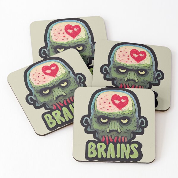 Item preview, Smooth Zombies Love Brains With Background designed and sold by luceamart.