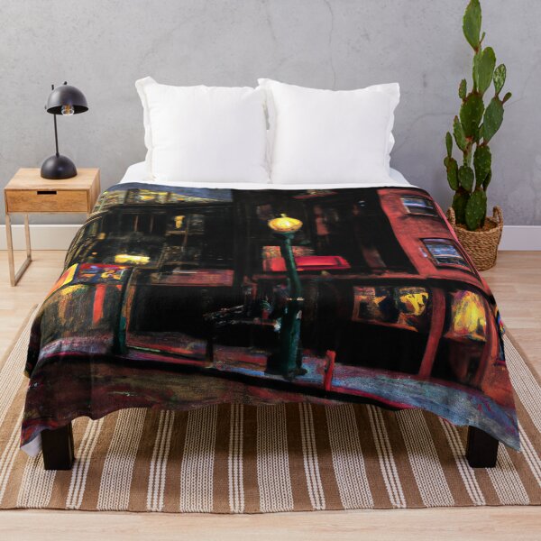 Item preview, Retro San Francisco City at Night, Film Noir Vintage Art designed and sold by Itaya Art.