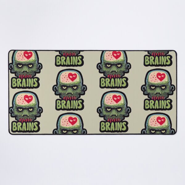 Item preview, Smooth Zombies Love Brains With Background designed and sold by luceamart.