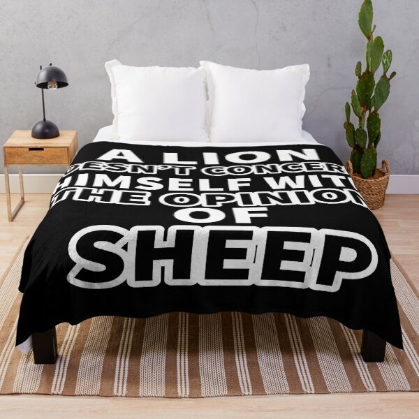 Item preview, A lion doesn't concern himself with the opinion of sheep designed and sold by Fashimation20.