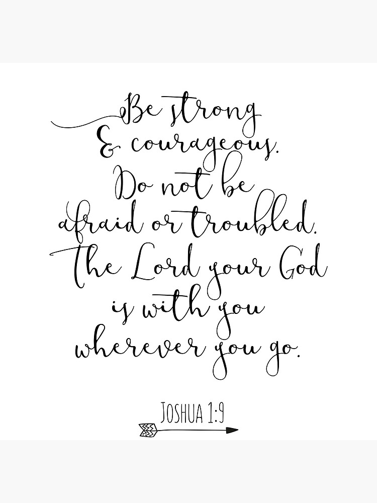 Be Strong And Courageous Bible Verse Nlt