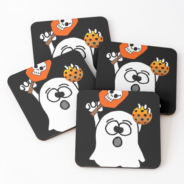 Item preview, Funny Ghost Pickleball Player Halloween Cartoon designed and sold by Nature's Fancy.